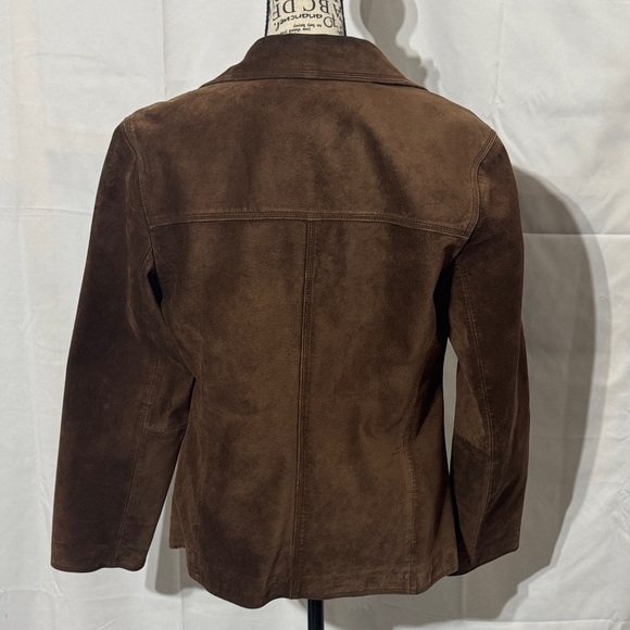 Nordstrom’s Bernardo Dark Brown Suede Leather Jacket - Picture 4 of 6